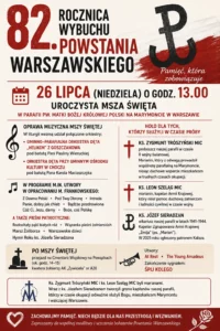 Obchody 82. Rocznicy Wybuchu Powstania Warszawskiego
